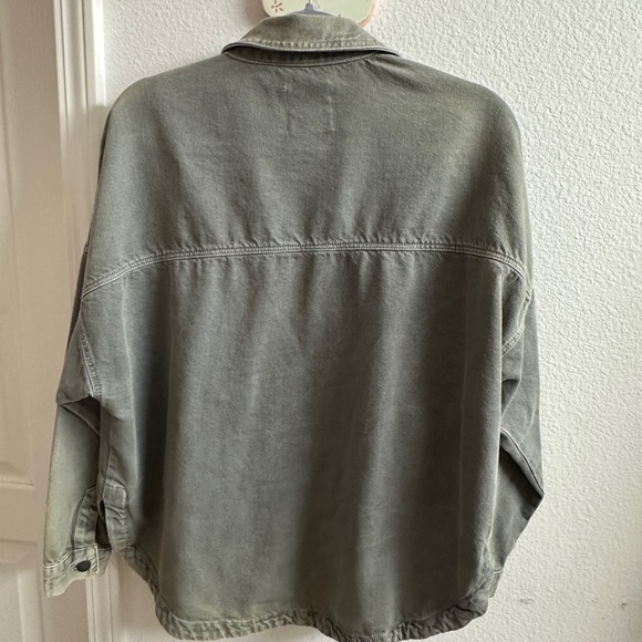 Zara Men's Olive Shirt Jacket - Picture 3 of 3